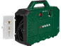 Зелен компресор с аксесоари и надпис PMK 1100 A1 и 94 dB.