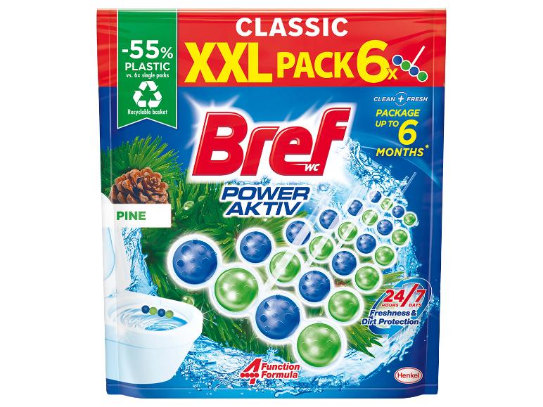 Bref WC Power Aktiv Pine тоалетен блок XXL опаковка от 6 броя