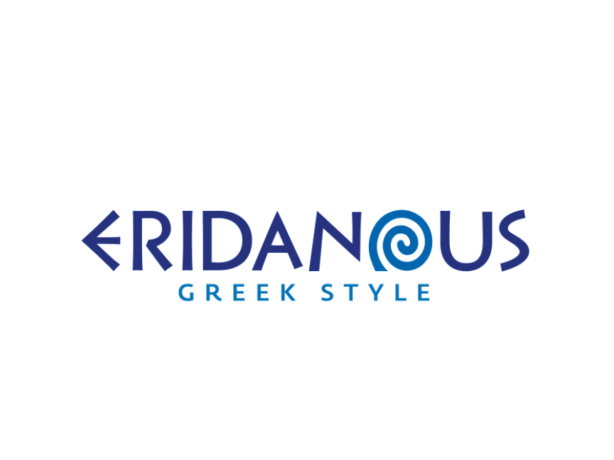 Лого на Eridanous Greek Style с елегантен дизайн.