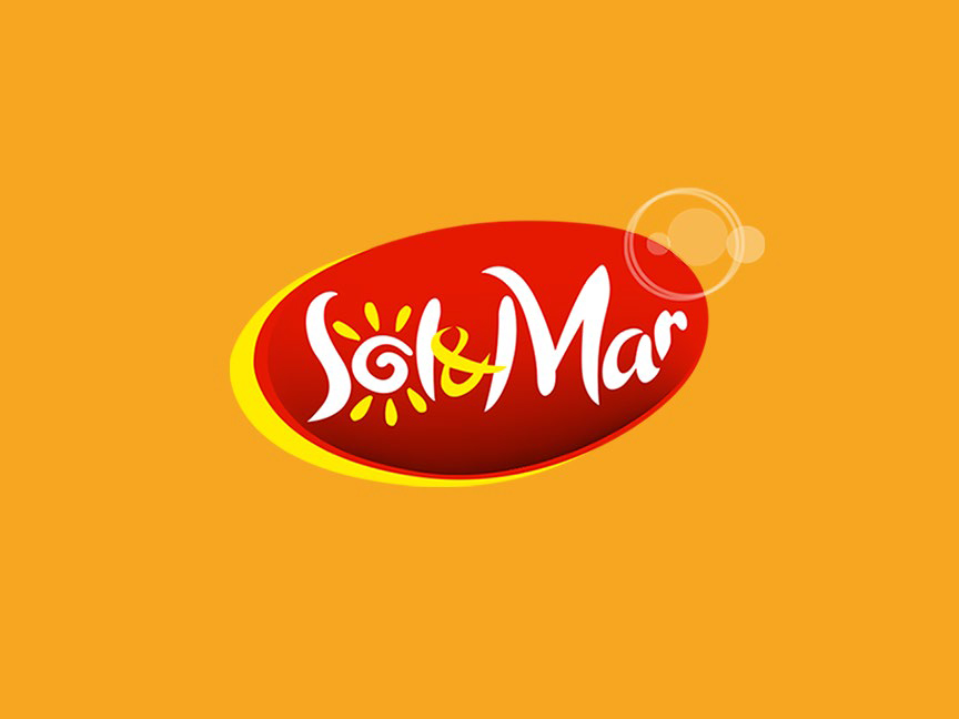 Логото на Sol & Mar върху оранжев фон.